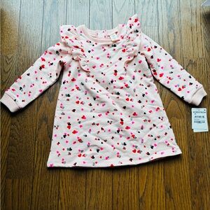 Nordstrom Heart Patterned Long Sleeve Dress